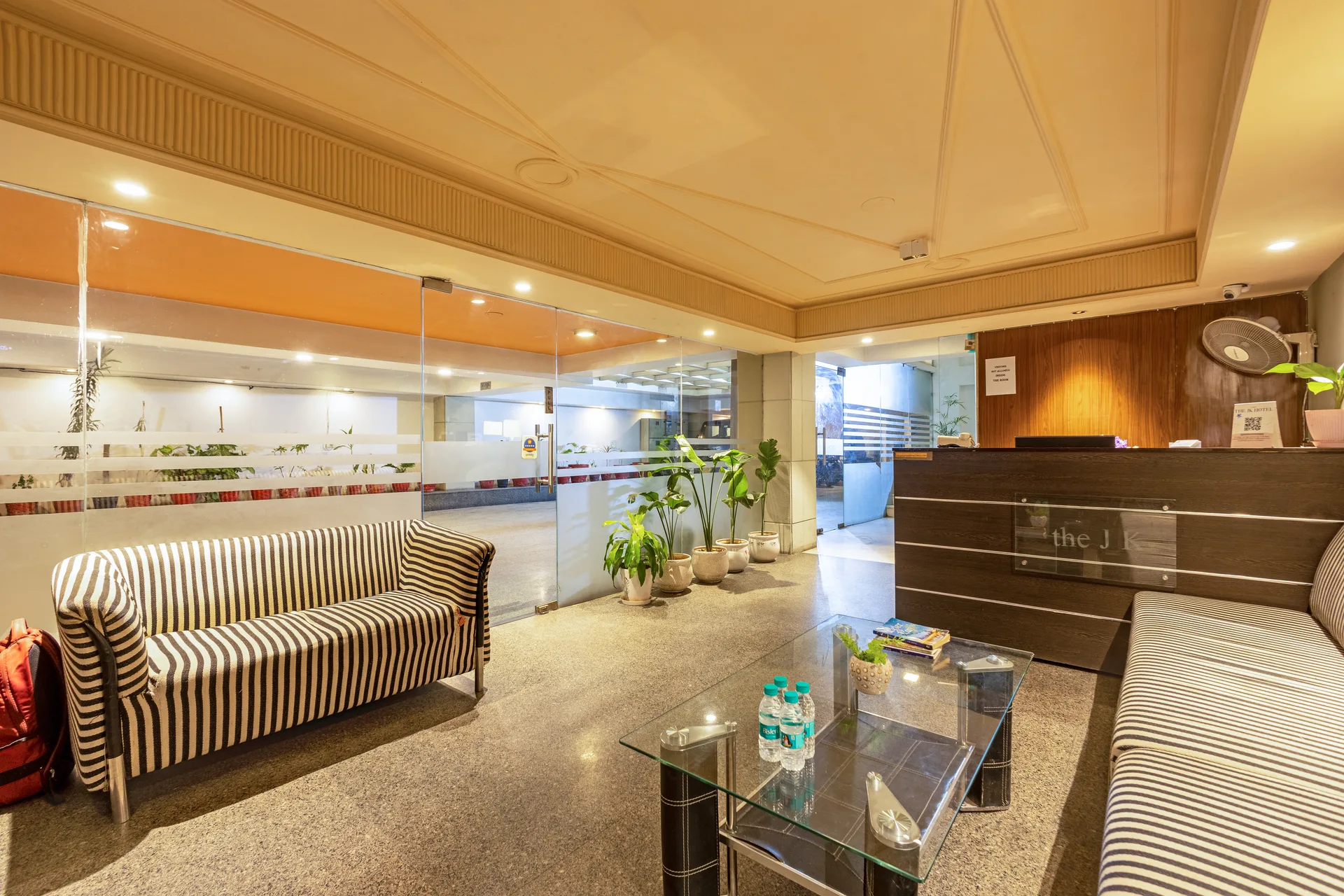 Lobby & Entrance at The JK Hotel C R Park, South Delhi