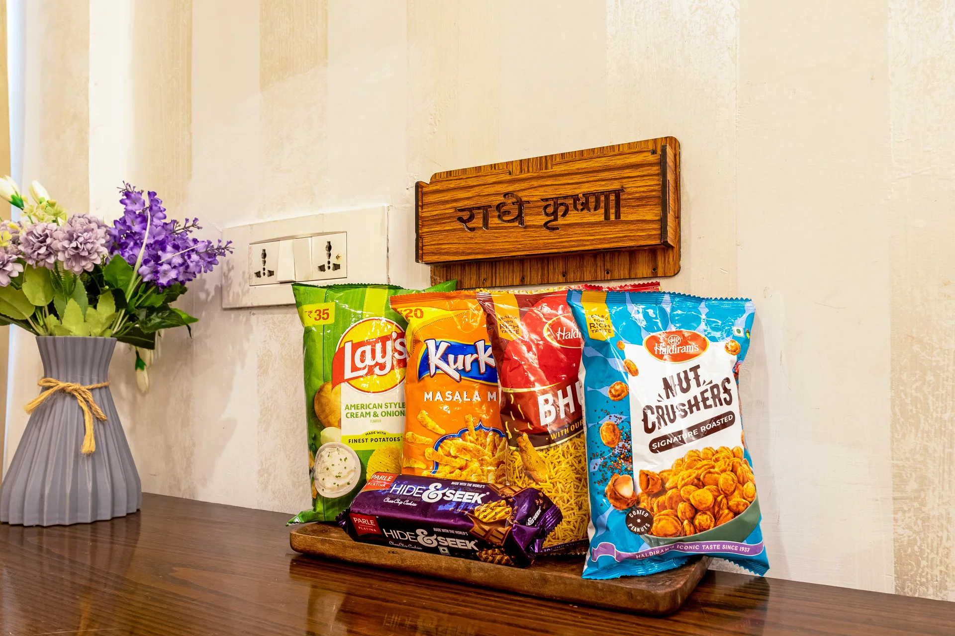 JK Hotel room complimentary welcome snack tray JK Hotel room complimentary welcome snack tray