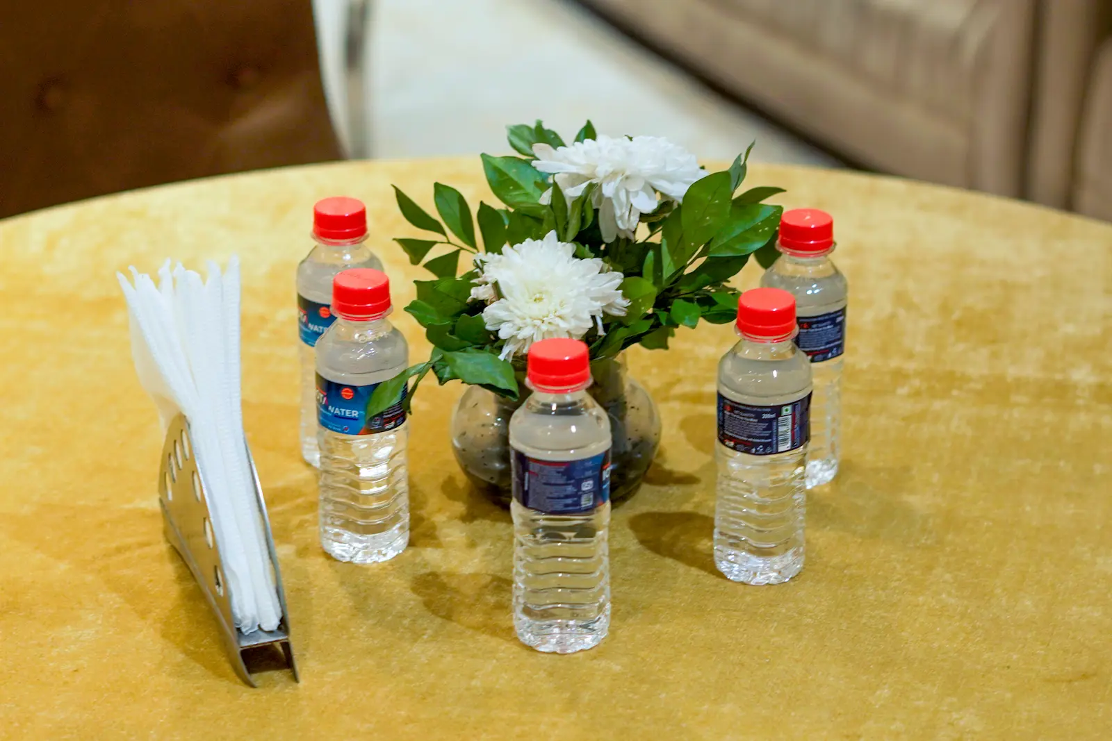 Corporate presentation setup at The JK Hotel banquet hall, South Delhi